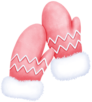 Delicate Hand Drawn Watercolor red and white Glove with Whimsical and Cozy Design in Soft Tones png