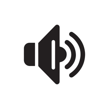 Clear Sound, Modern Icon Representation vector