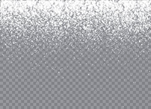 Sparkling snow and snowflakes for holiday projects vector