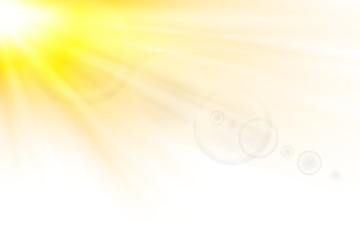 Glowing sunburst with spotlight illumination vector