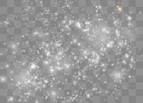 Bright light glow with sparkling stars for festive designs vector