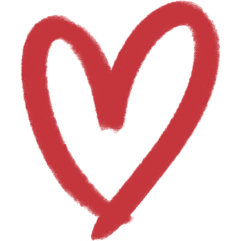 Light pink heart doodle expressing simplicity and sweetness png