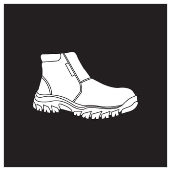 safety shoes illustration design vector