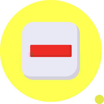 Stop Flat Shadow vector