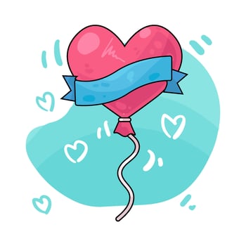 love balloon illustration vector