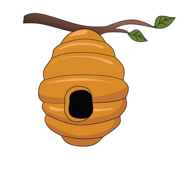 bee hive clipart vector