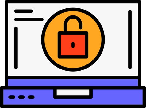 Unlock Icon Design vector