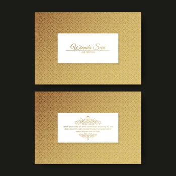 Luxury Gold ornamental logos and business cards template vector
