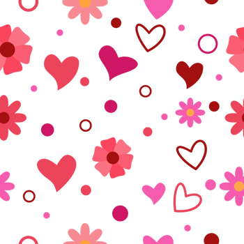 Pink heart seamless pattern png