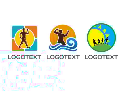 Outdoor Sport and Vacation logo illustration design vector
