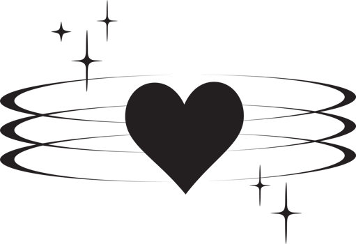 Y2K heart icon. Star shapes. Symbols of love. Outline cosmic design element. Cute retro romantic element of magic sparkles. Abstract celestial 90s decoration png