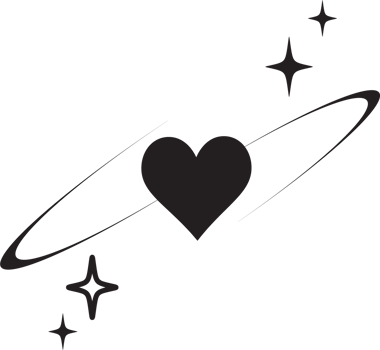 Y2K heart icon. Star shapes. Symbols of love. Outline cosmic design element. Abstract celestial 90s decoration. Cute retro romantic element of magic sparkles. png