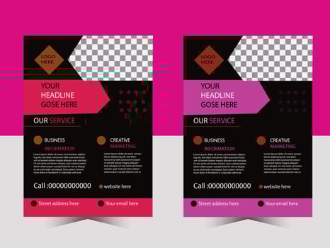 Business flyer template, flyer template, corporate flyer. vector