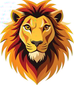 This is a Lion head illustration vector