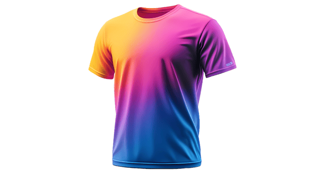 a colorful t - shirt on a transparent background png