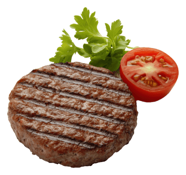 Hamburger with tomato and lettuce png