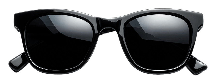 Chic black sunglasses for outdoor fun png