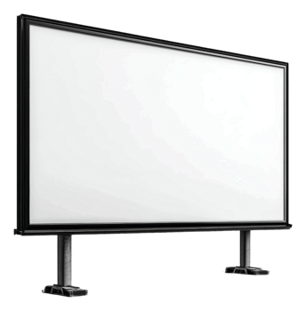 Empty urban advertising billboard png