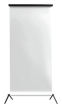 Blank presentation screen set up for a conference png