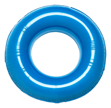 Blue pool float for summer beach fun png