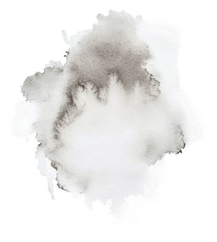 Abstract watercolor texture in soft gray tones, cut out - stock . png