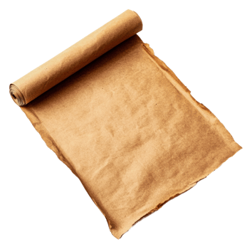 Craft paper roll ready for creative projects today, cut out - stock . png