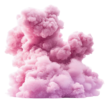 Pink smoke rising during a display, cut out - stock . png