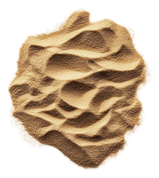 Fine sand with subtle surface textures, cut out - stock . png