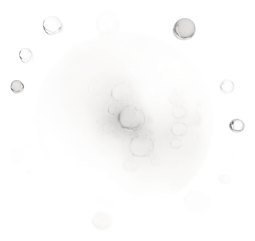 Bubbles in clear water on a sunny day, cut out - stock . png
