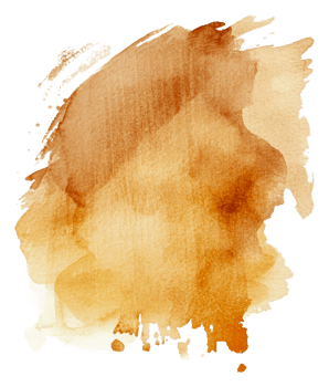Warm abstract watercolor texture background design, cut out - stock . png