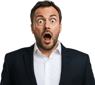 Shocked Businessman in Suit png