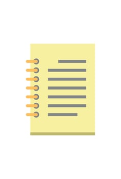simple note icon for design vector
