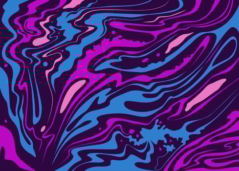 Waves of Color Fluid Water Painting Waves of Color Background vector