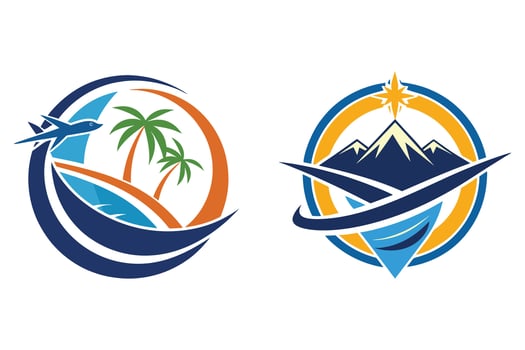 Easily Adjustable Tour and Travel Logo Design vector