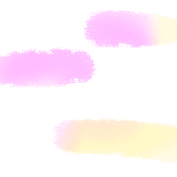 Hand drawn Pink Yellow gradient brush strokes fading into gritty textured grunge marks png
