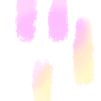 A rugged Pink Yellow gradient brush stroke illustration with bold hand drawn grunge details png