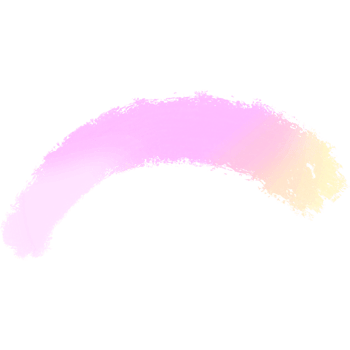 Pink to Yellow gradient brush strokes with a hand drawn grunge inspired texture png