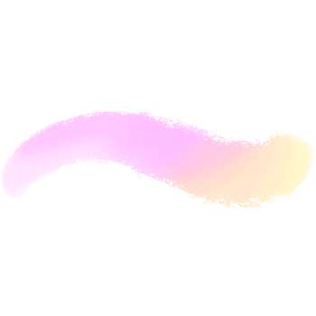 Hand drawn Pink Yellow gradient brush strokes blending into raw textured grunge edges png
