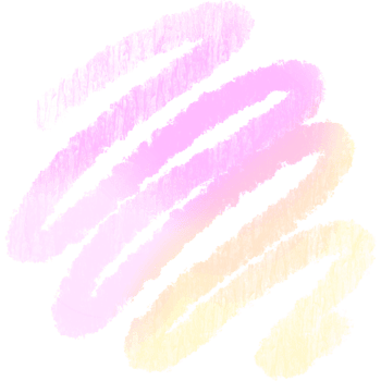 A raw Pink Yellow gradient brush stroke with gritty hand drawn grunge effects png