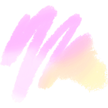 Soft Pink and Yellow gradient strokes merging into textured hand drawn grunge effects png
