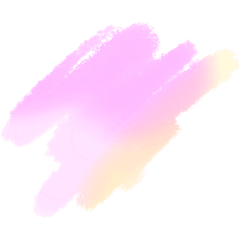 A bold Pink Yellow gradient brush stroke with rugged hand drawn grunge marks png