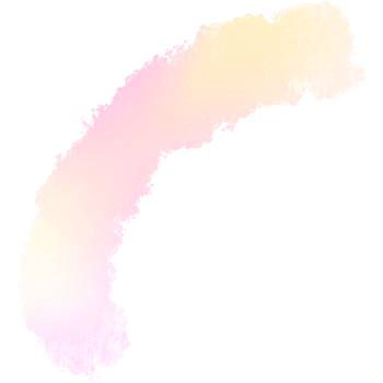 Pink Yellow gradient brush strokes with rough textured hand drawn grunge edges png