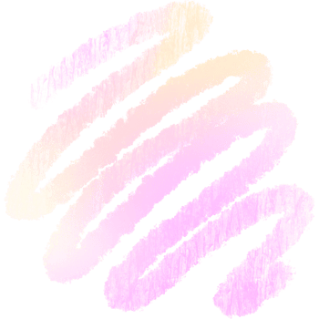 Hand drawn Pink Yellow gradient brush strokes fading into raw bold grunge inspired details png