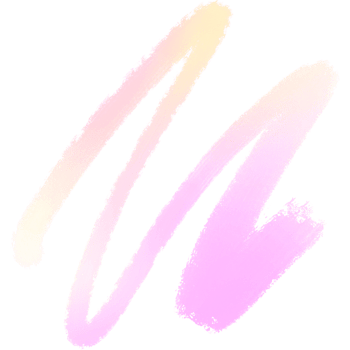 Hand drawn Pink Yellow gradient strokes merging into bold rugged grunge finishes png