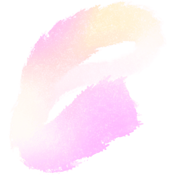Pink Yellow gradient brush strokes merging into rugged textured hand drawn grunge marks png