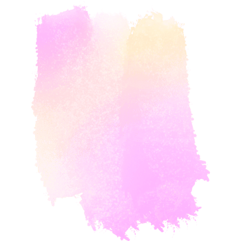Hand drawn Pink Yellow gradient brush strokes with soft transitions into rugged grunge marks png