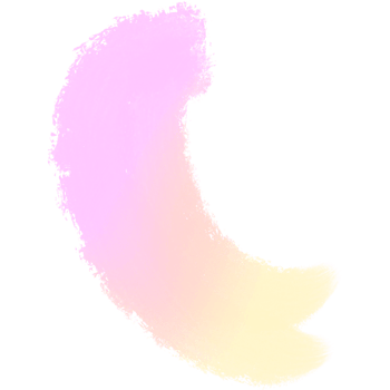 Pink Yellow gradient brush strokes fading into bold gritty hand drawn grunge finishes png