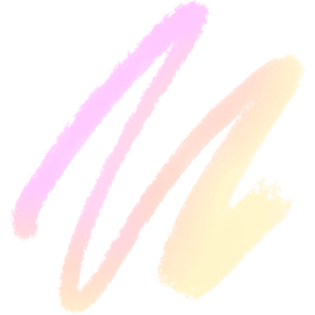 Hand drawn Pink Yellow gradient strokes blending into rough textured grunge marks png