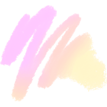 Pink Yellow gradient brush strokes merging into rugged textured grunge inspired effects png