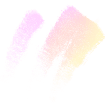 Pink Yellow gradient brush strokes merging into rough textured hand drawn grunge marks png